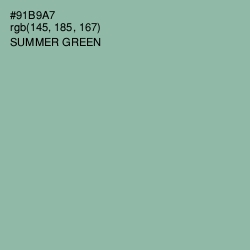 #91B9A7 - Summer Green Color Image